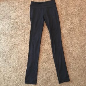 Black lululemon straight leg pants